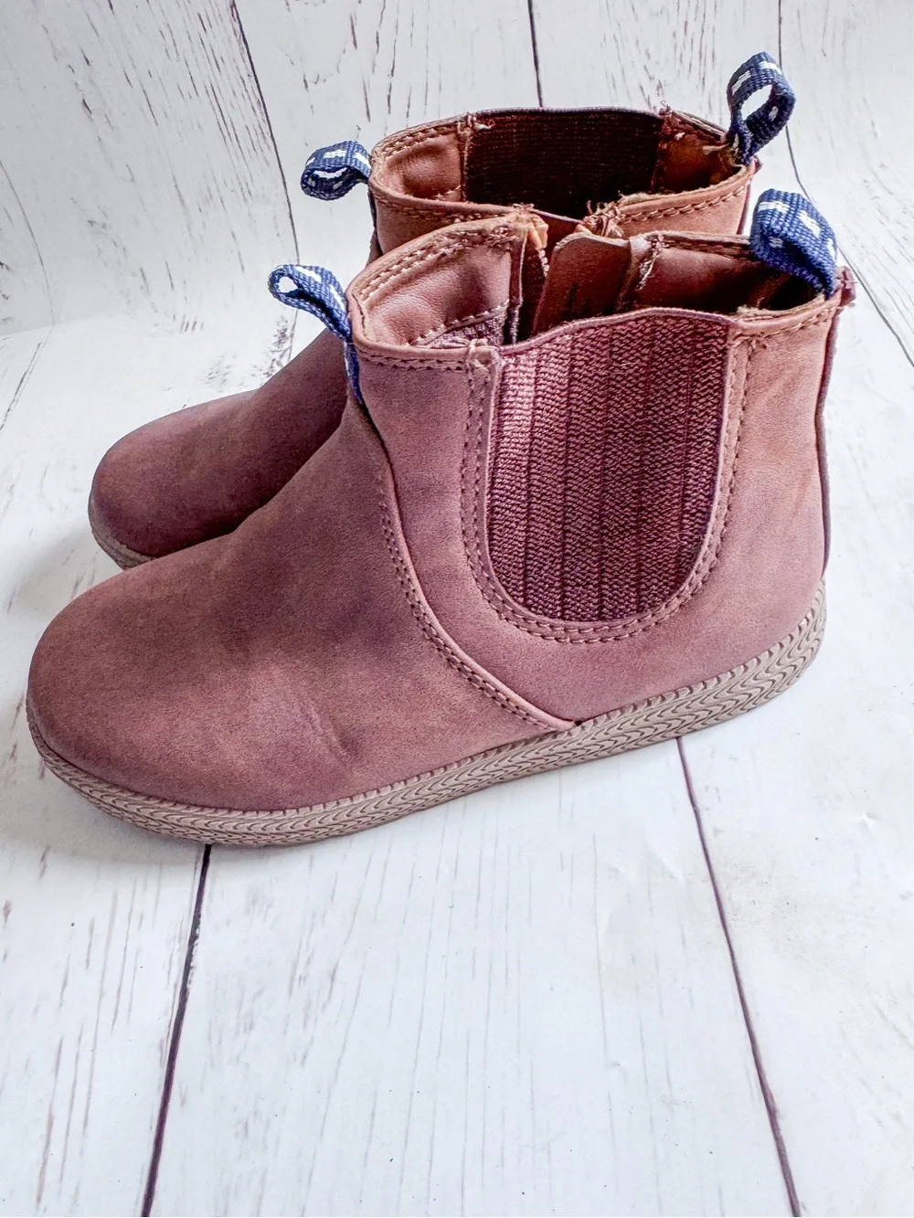 Cat & Jack Kids Brown Chelsea Ankle Boots Size 10